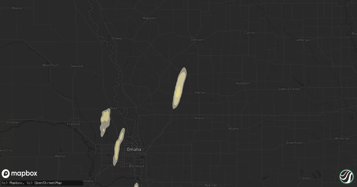 Hail map in Portsmouth, IA on November 11, 2015