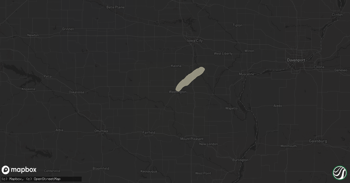 Hail map in Washington, IA on November 11, 2015