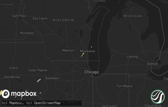 Hail map preview on 11-11-2015