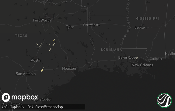 Hail map preview on 11-11-2018