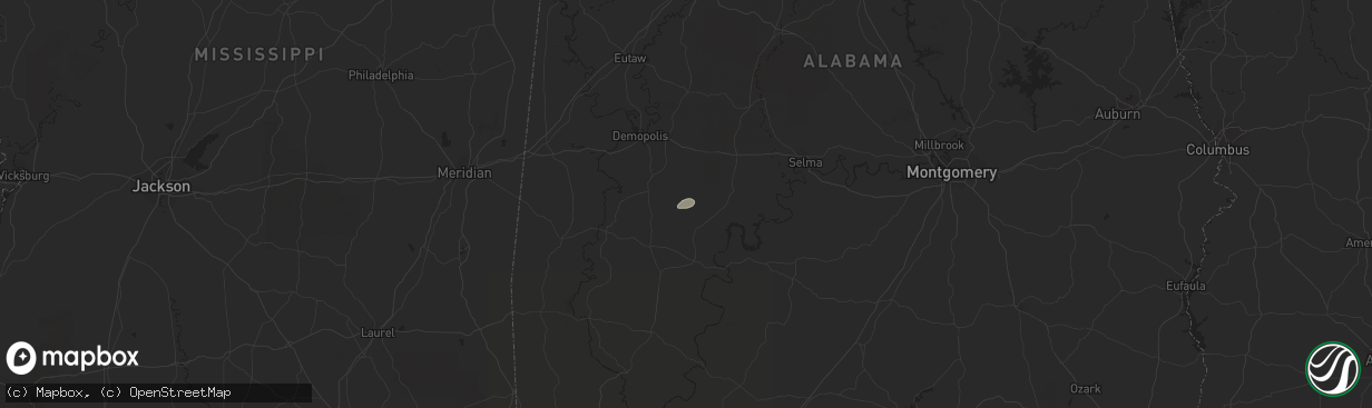 Hail map in Thomaston, AL on November 11, 2021