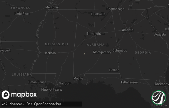 Hail map preview on 11-11-2021