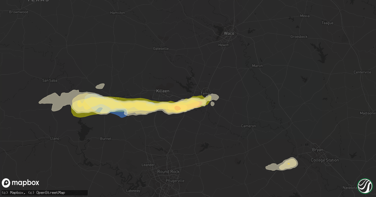 Hail map in Belton, TX on November 11, 2022