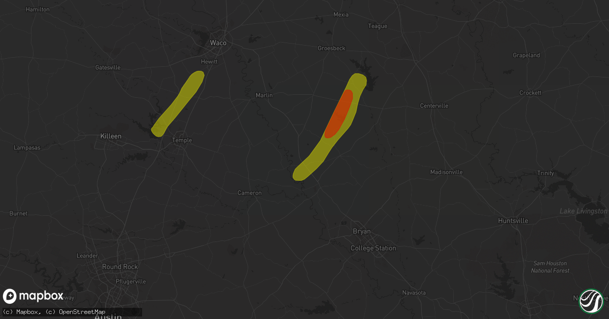 Hail map in Calvert, TX on November 12, 2018