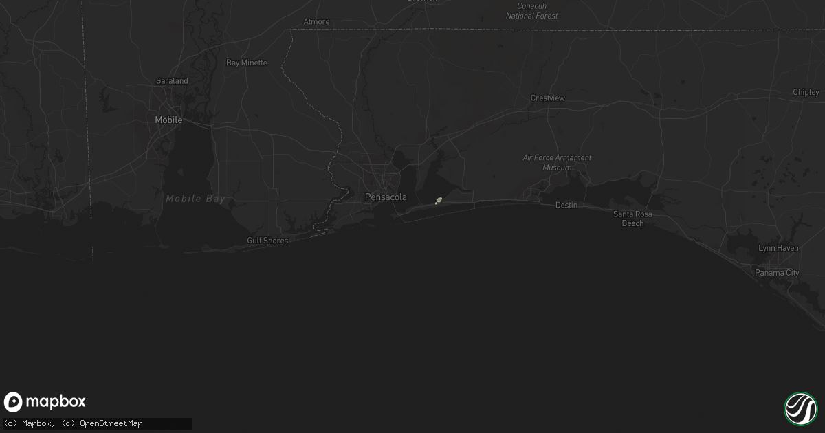 Hail map in Gulf Breeze, FL on November 12, 2018