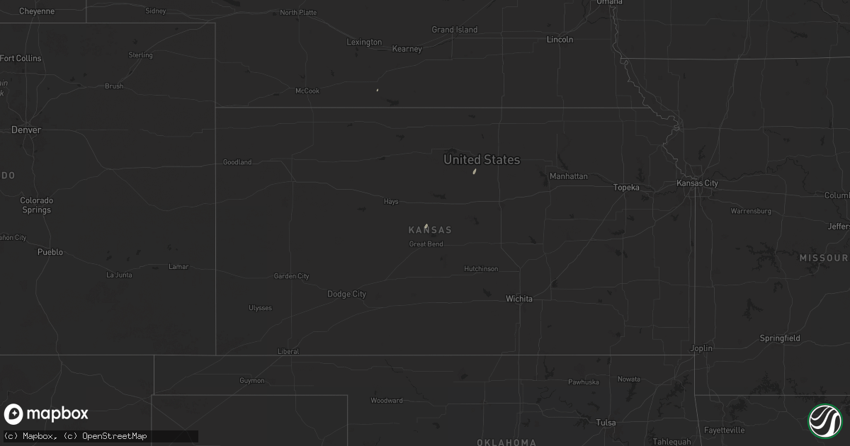 Hail map on November 12, 2024
