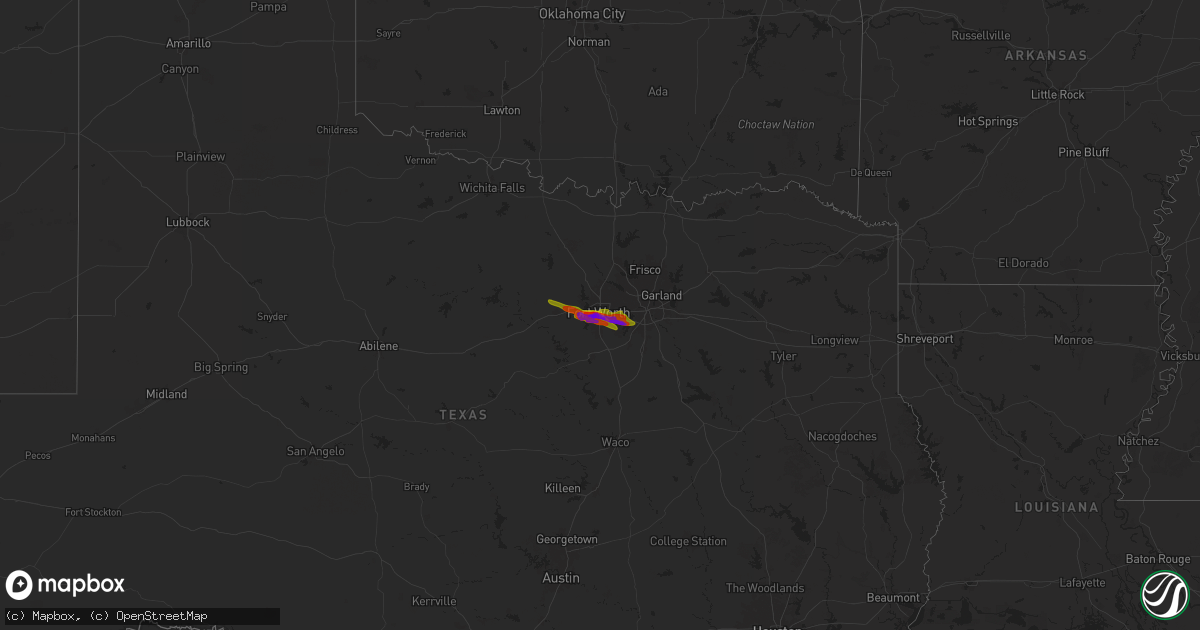 Hail map on November 13, 1900