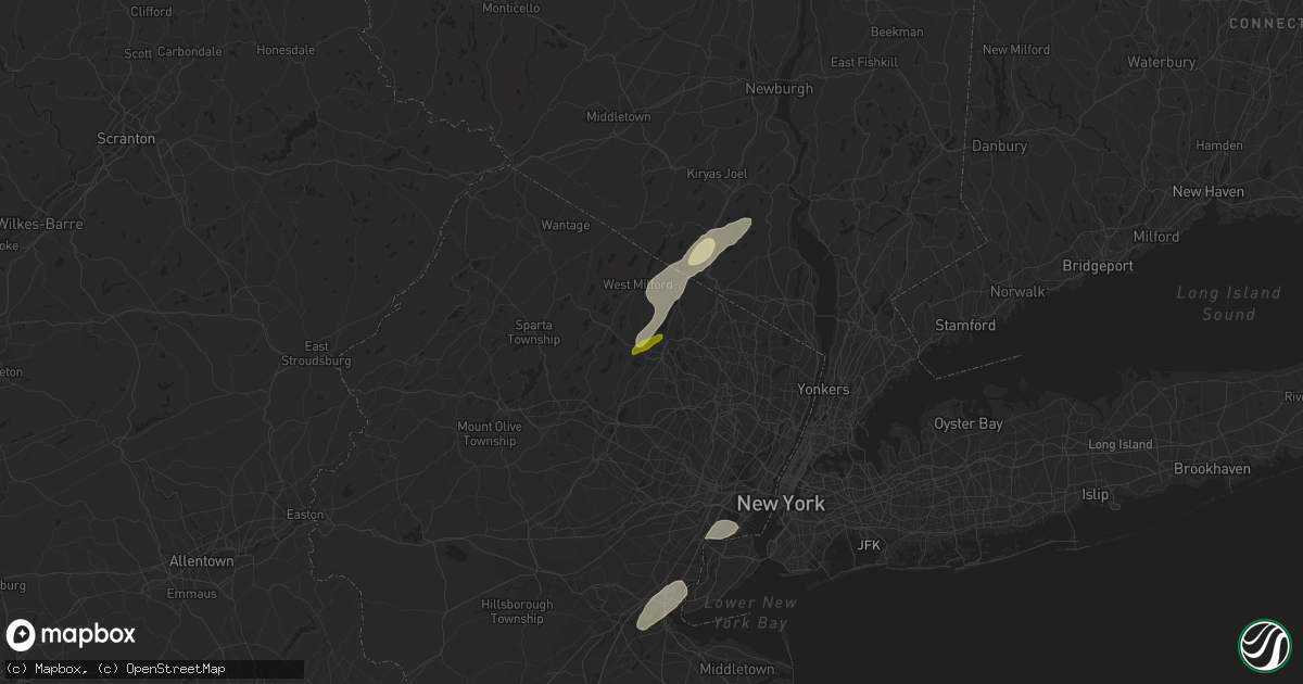 Hail map in Bloomingdale, NJ on November 13, 2021