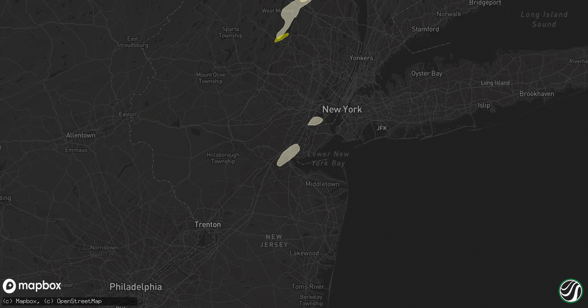Hail map in Perth Amboy, NJ on November 13, 2021
