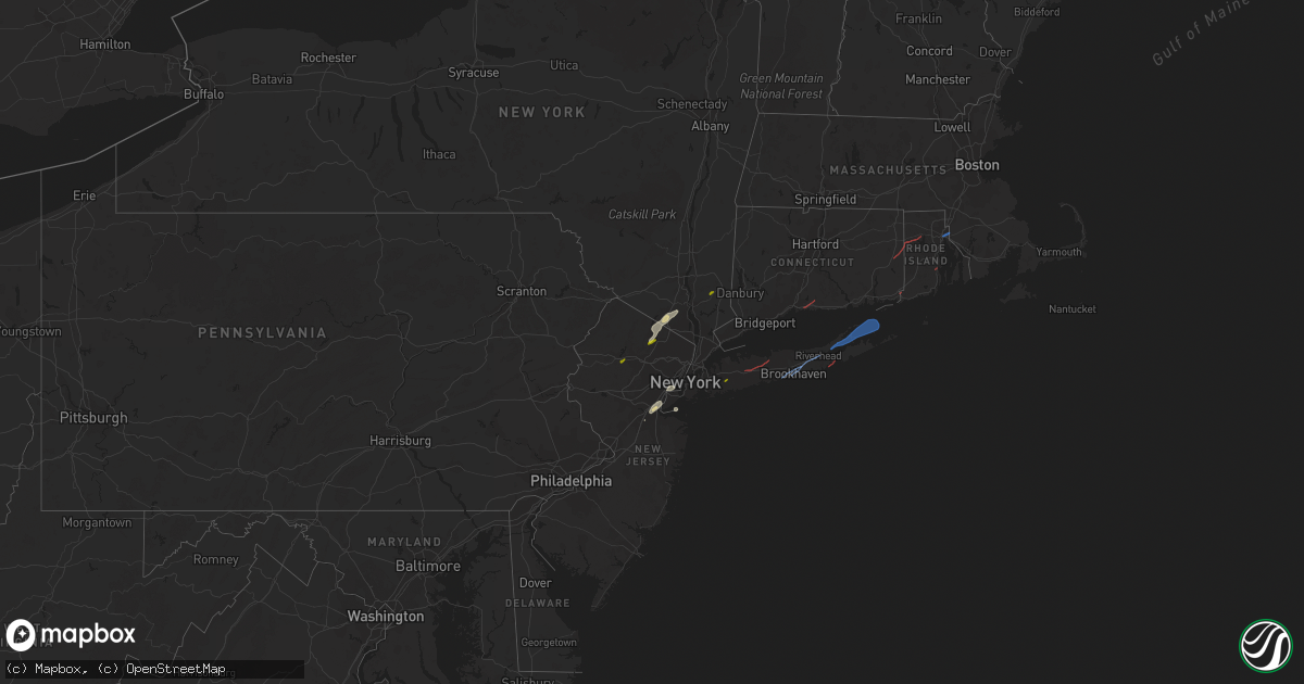 Hail map on November 13, 2021