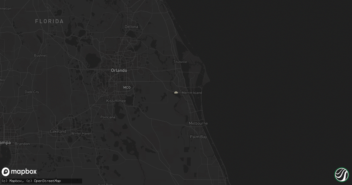 Hail map in Cocoa, FL on November 13, 2022