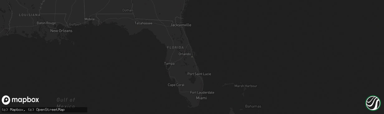 Hail map in Florida on November 13, 2022