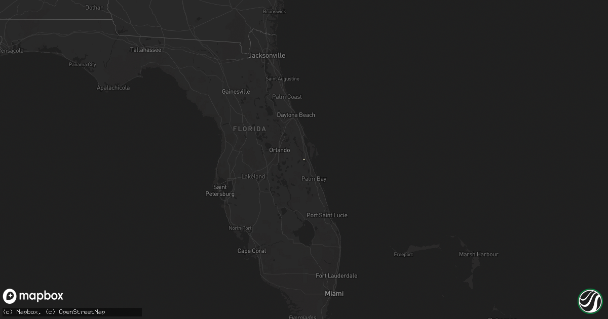 Hail map in Florida on November 13, 2022