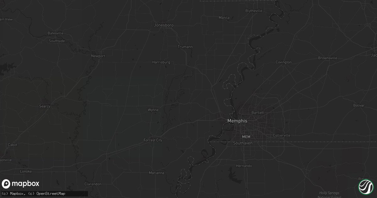 Hail map in Fort Wayne, IN on November 14, 2011