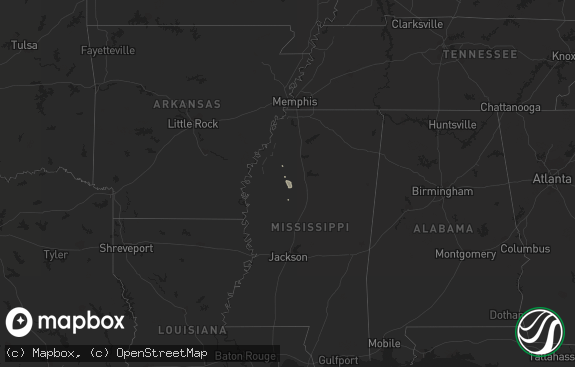 Hail map preview on 11-14-2016