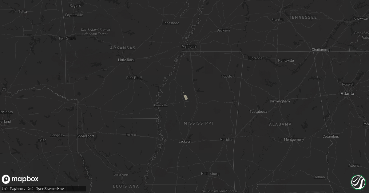 Hail map on November 14, 2016