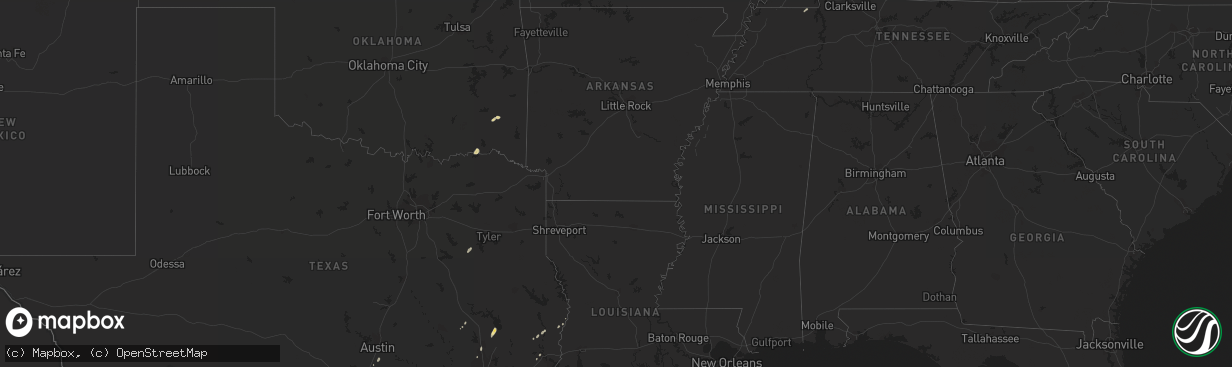 Hail map in Oklahoma on November 15, 2011
