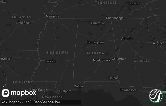 Hail map preview on 11-15-2011