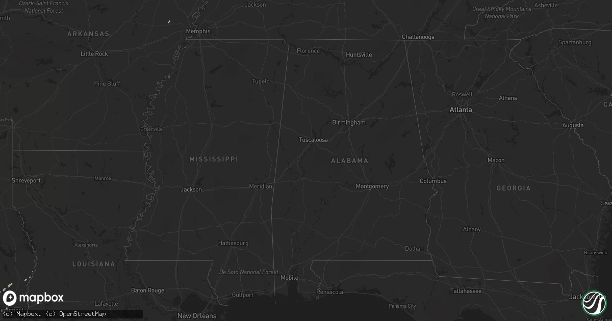 Hail map on November 15, 2011