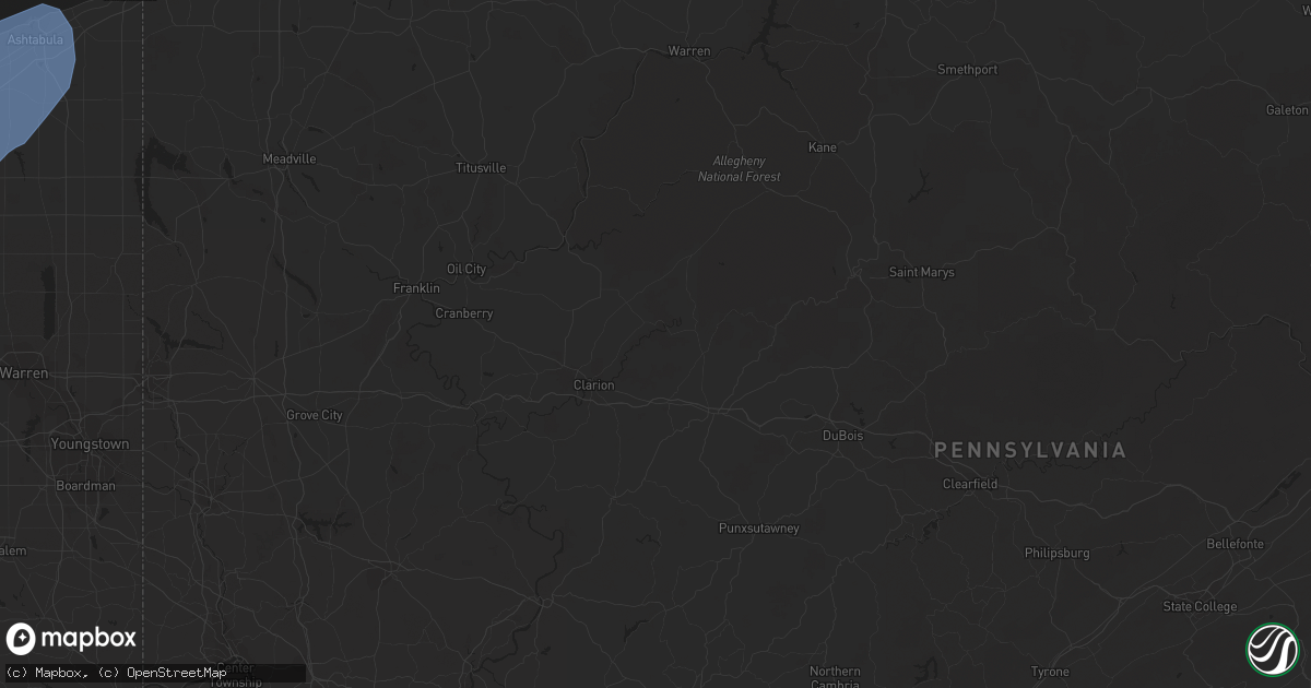 Hail map in Baltimore, MD on November 15, 2020