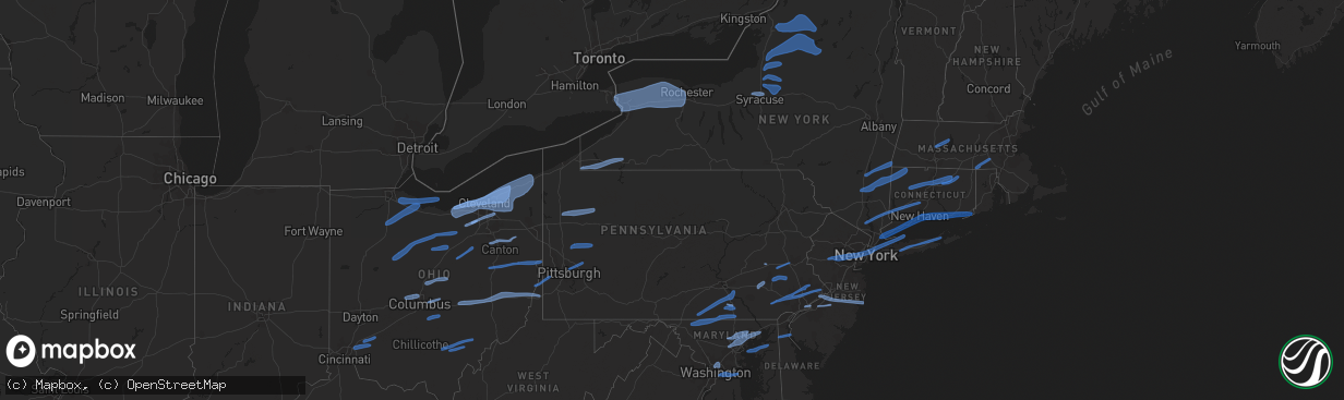 Hail map on November 15, 2020