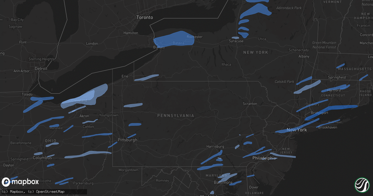Hail map on November 15, 2020