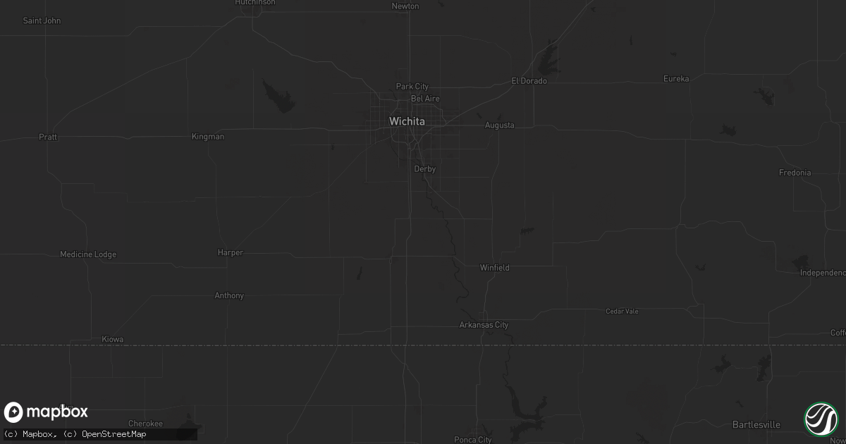Hail map in Belle Plaine, KS on November 15, 2025