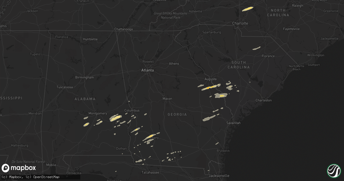 Hail map in Florida on November 16, 2011