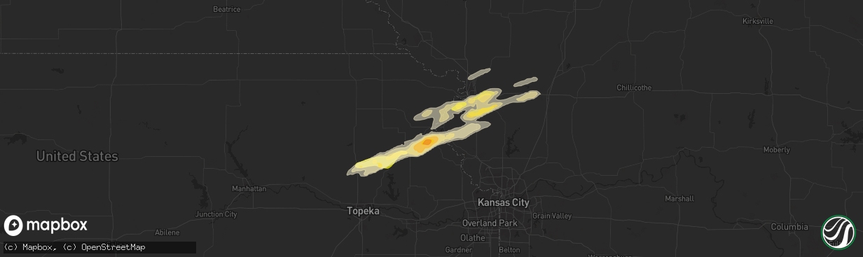Hail map in Atchison, KS on November 16, 2013
