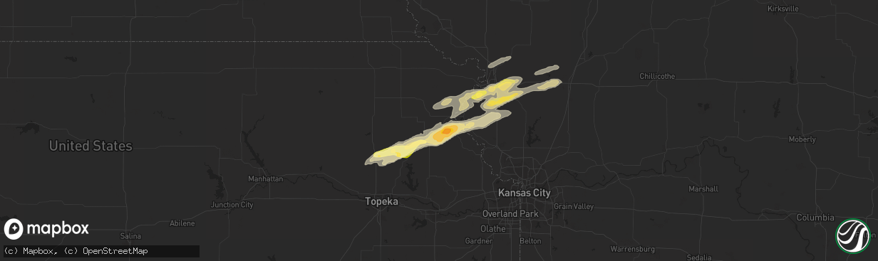 Hail map in Cummings, KS on November 16, 2013