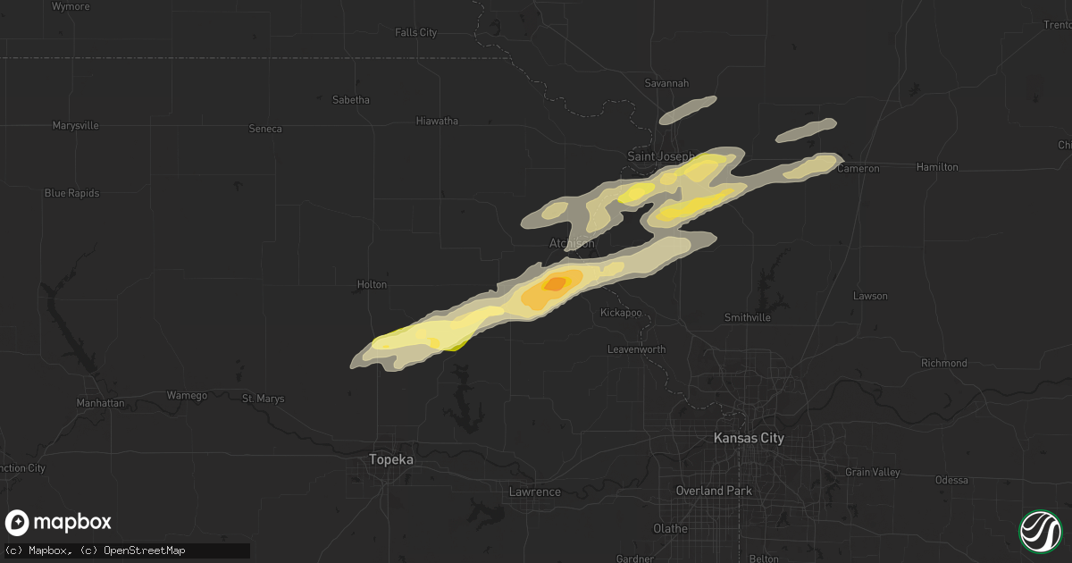 Hail map in Cummings, KS on November 16, 2013