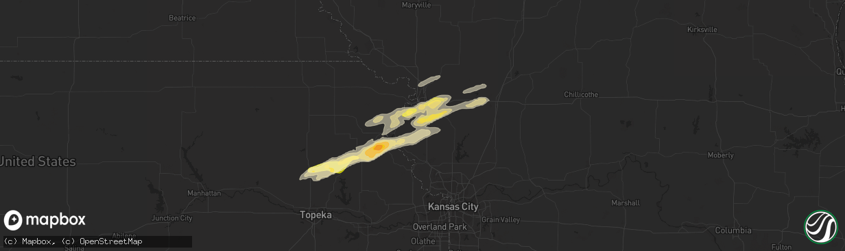 Hail map in Faucett, MO on November 16, 2013