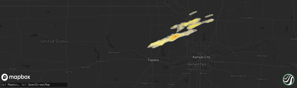 Hail map in Mayetta, KS on November 16, 2013