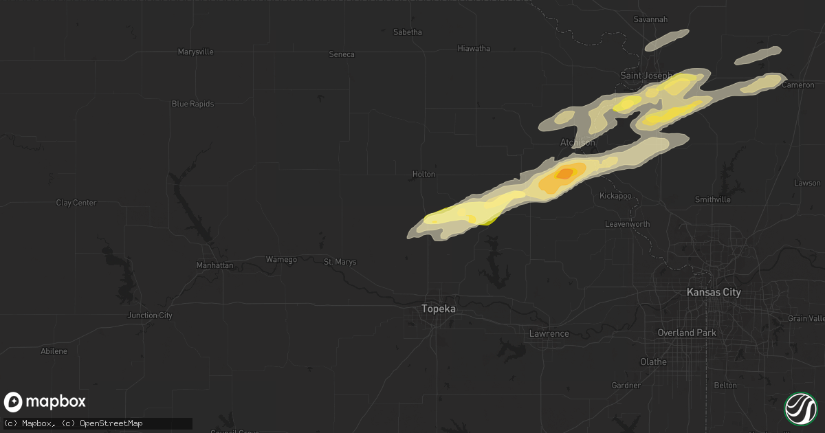 Hail map in Mayetta, KS on November 16, 2013