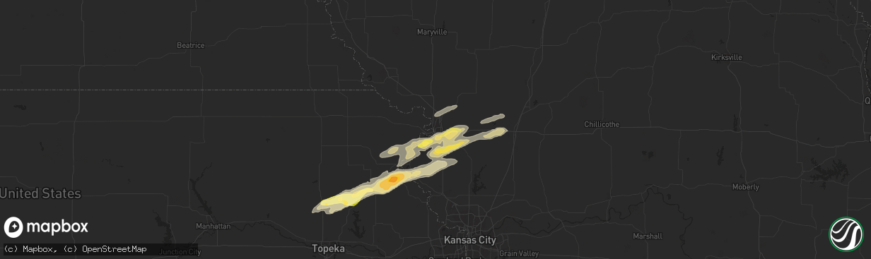 Hail map in Saint Joseph, MO on November 16, 2013