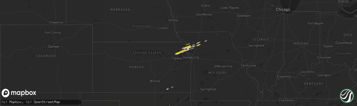 Hail map on November 16, 2013