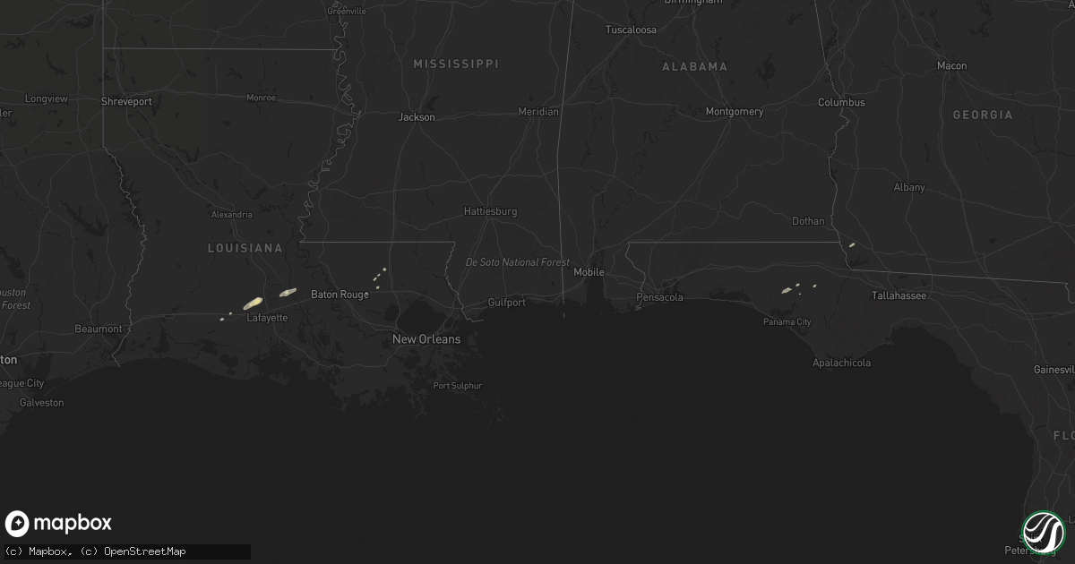 Hail map in Florida on November 16, 2014