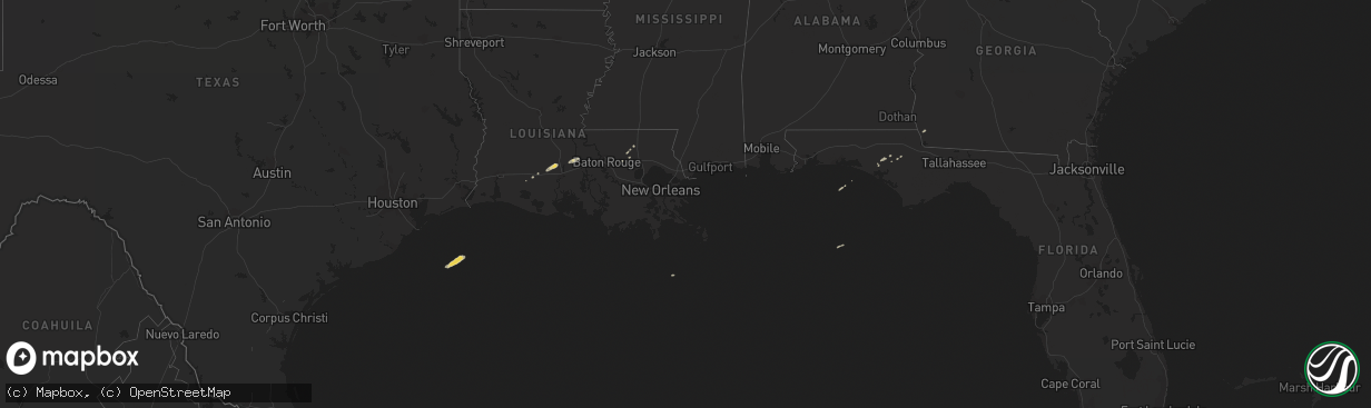 Hail map on November 16, 2014