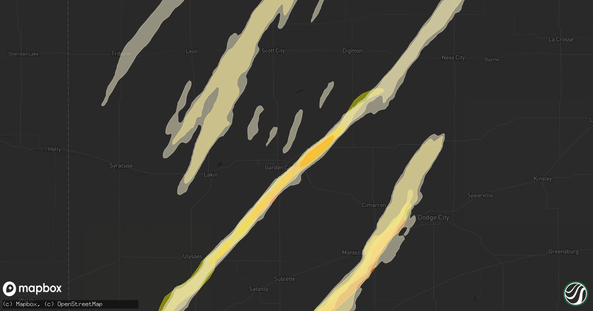 Hail map in Garden City, KS on November 16, 2015
