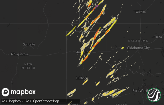 Hail map preview on 11-16-2015