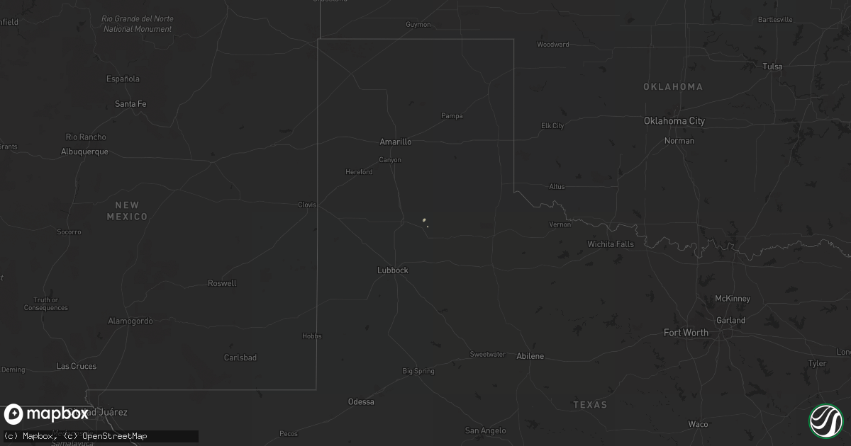 Hail map on November 16, 2017