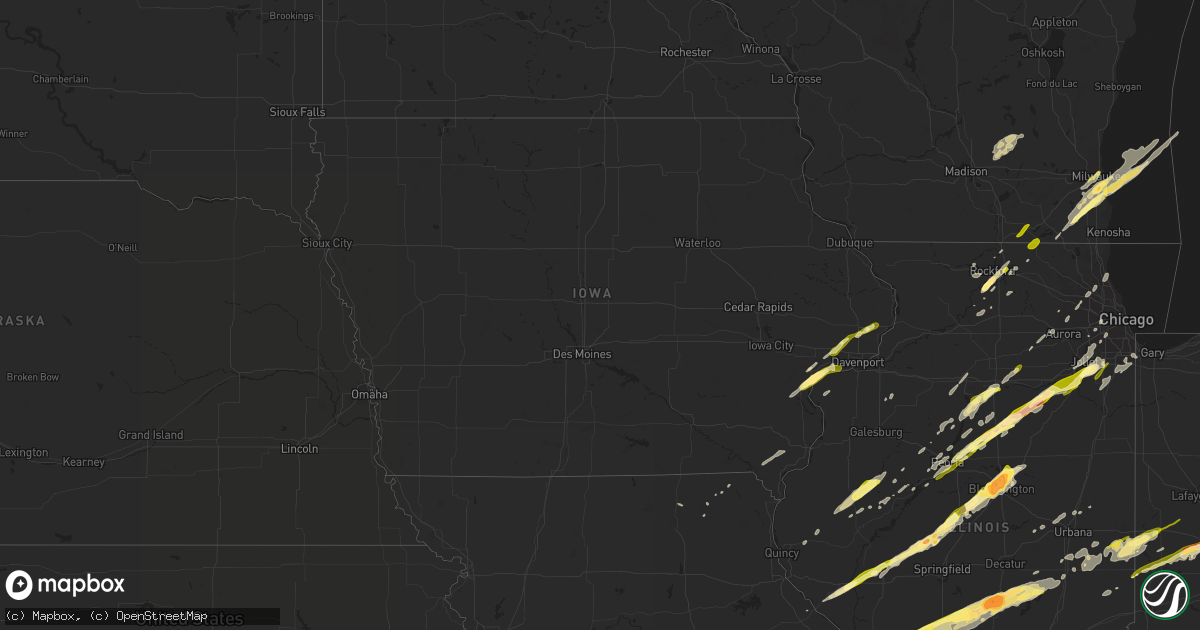 Hail map in Iowa on November 17, 2013
