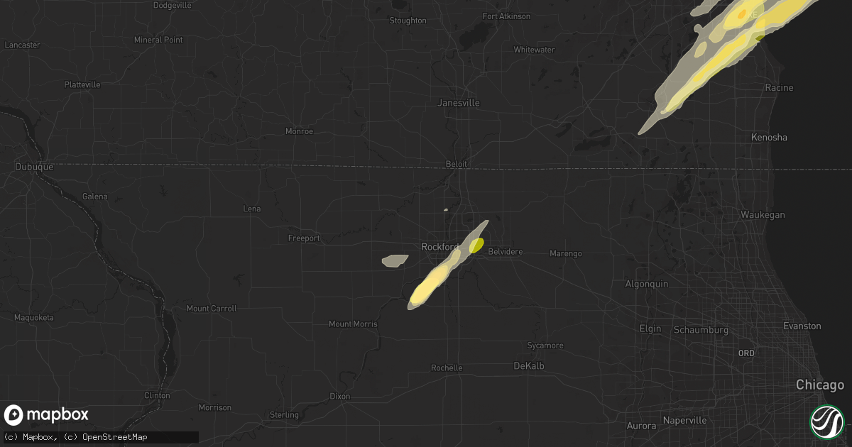 Hail map in Rockford, IL on November 17, 2013