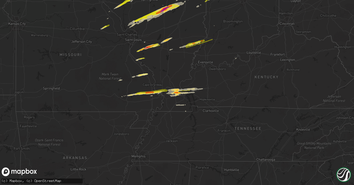Hail map on November 17, 2013