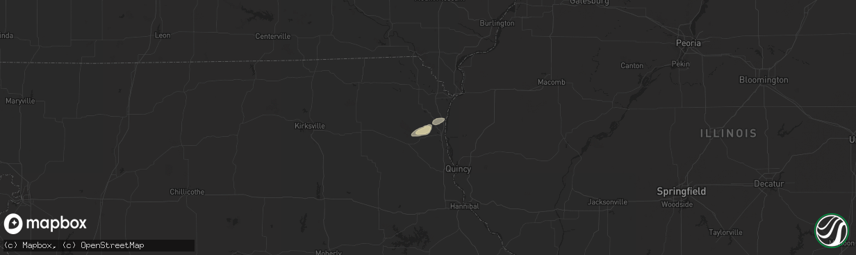 Hail map in Canton, MO on November 17, 2017