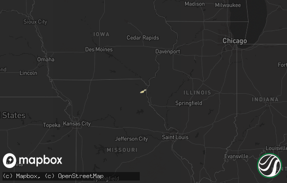 Hail map preview on 11-17-2017
