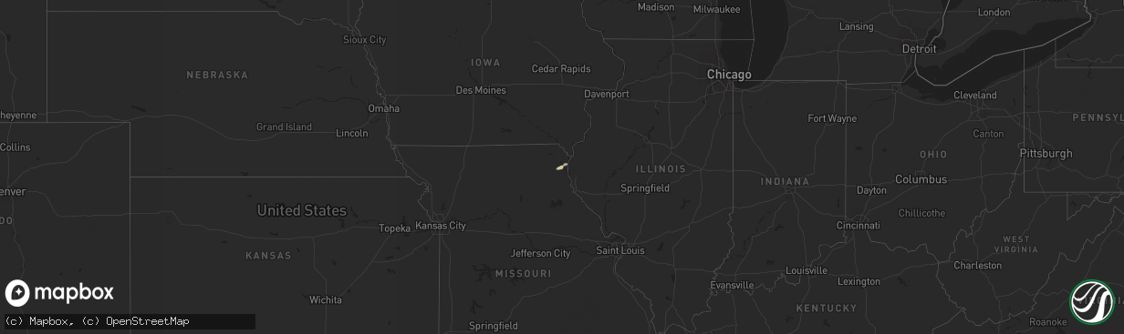Hail map on November 17, 2017