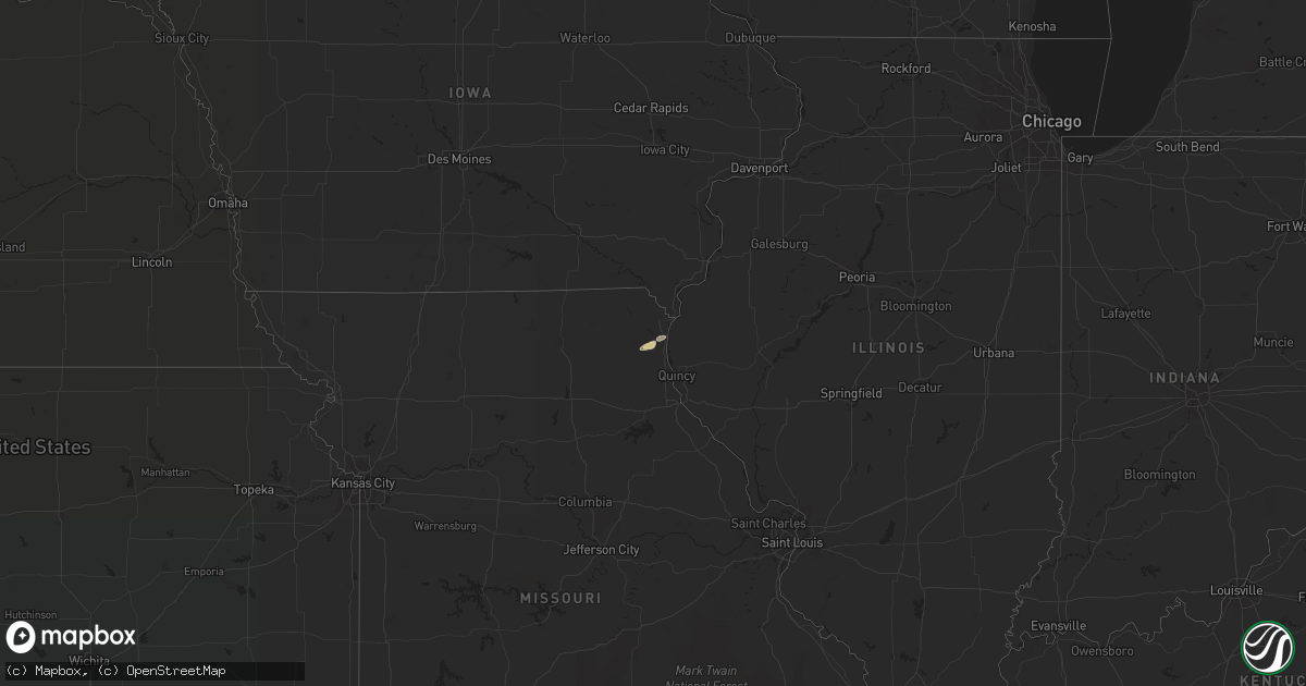Hail map on November 17, 2017