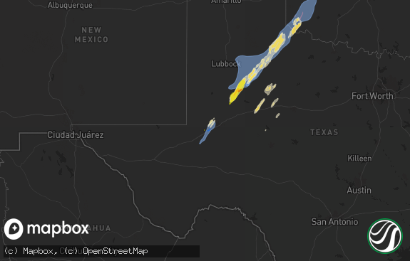 Hail map preview on 11-17-2024