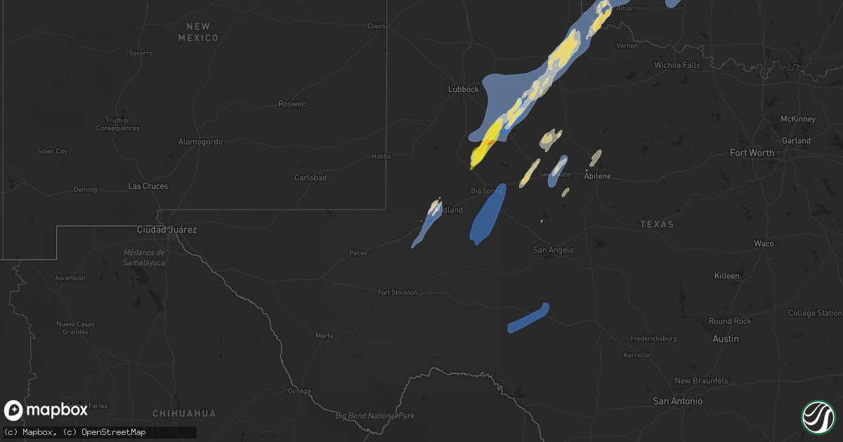 Hail map on November 17, 2024